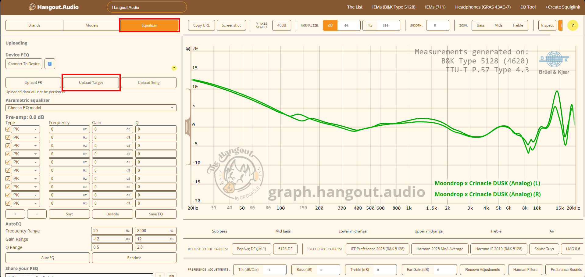 Step 3: Equalizer Tab